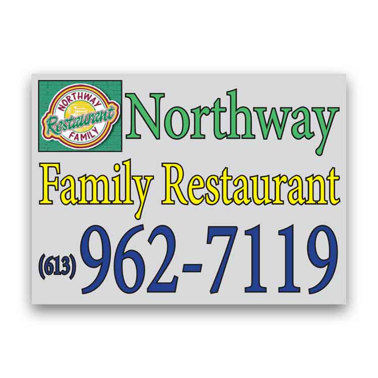 Car magnets example, Northway Family Restaurant