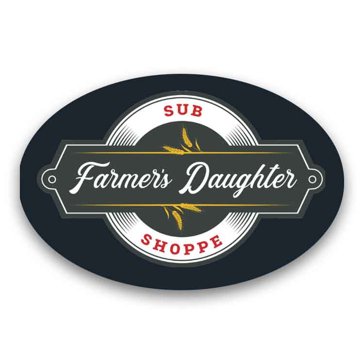 Sticker for Farmer's Daughter sub shop